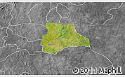 Satellite 3D Map of Lambussie-Nandom, desaturated