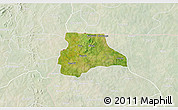Satellite 3D Map of Lambussie-Nandom, lighten