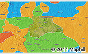 Satellite 3D Map of Lambussie-Nandom, political outside