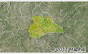 Satellite 3D Map of Lambussie-Nandom, semi-desaturated