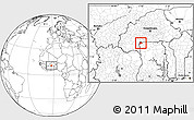 Blank Location Map of Lambussie-Nandom