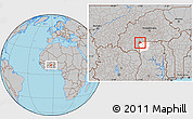 Gray Location Map of Lambussie-Nandom, highlighted parent region