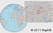 Gray Location Map of Lambussie-Nandom