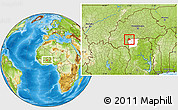 Physical Location Map of Lambussie-Nandom, highlighted parent region