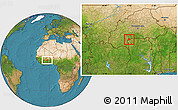 Satellite Location Map of Lambussie-Nandom