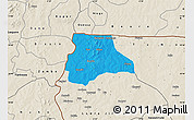 Political Map of Lambussie-Nandom, shaded relief outside