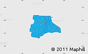 Political Map of Lambussie-Nandom, single color outside