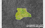 Satellite Map of Lambussie-Nandom, darken, desaturated