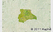 Satellite Map of Lambussie-Nandom, lighten