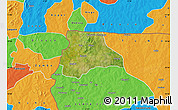 Satellite Map of Lambussie-Nandom, political outside