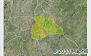 Satellite Map of Lambussie-Nandom, semi-desaturated