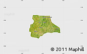 Satellite Map of Lambussie-Nandom, single color outside