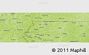 Physical Panoramic Map of Lambussie-Nandom