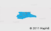Political Panoramic Map of Lambussie-Nandom, cropped outside