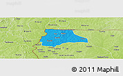 Political Panoramic Map of Lambussie-Nandom, physical outside