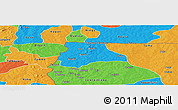 Political Panoramic Map of Lambussie-Nandom