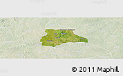 Satellite Panoramic Map of Lambussie-Nandom, lighten