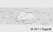 Silver Style Panoramic Map of Lambussie-Nandom