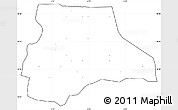 Blank Simple Map of Lambussie-Nandom, cropped outside, no labels