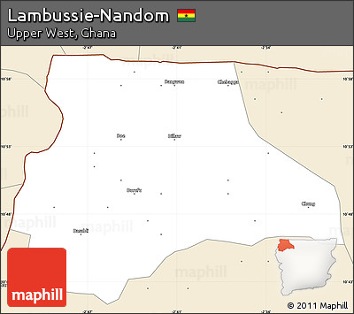 Classic Style Simple Map of Lambussie-Nandom