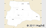 Classic Style Simple Map of Lambussie-Nandom, single color outside