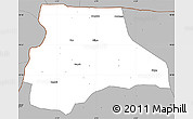 Gray Simple Map of Lambussie-Nandom