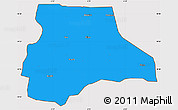 Political Simple Map of Lambussie-Nandom, cropped outside