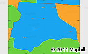 Political Simple Map of Lambussie-Nandom