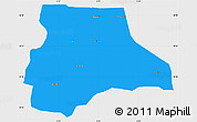 Political Simple Map of Lambussie-Nandom, single color outside