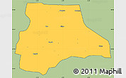 Savanna Style Simple Map of Lambussie-Nandom, cropped outside