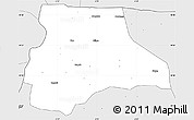 Silver Style Simple Map of Lambussie-Nandom