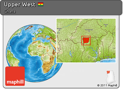 Physical Location Map of Upper West