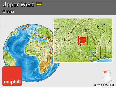 Physical Location Map of Upper West