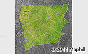 Satellite Map of Upper West, desaturated