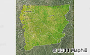 Satellite Map of Upper West, semi-desaturated
