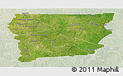 Satellite Panoramic Map of Upper West, lighten