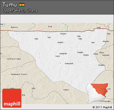 Classic Style 3D Map of Tumu