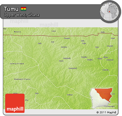 Physical 3D Map of Tumu