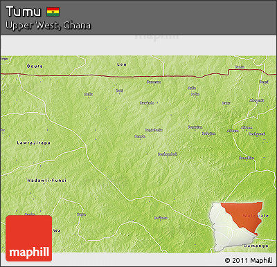 Physical 3D Map of Tumu