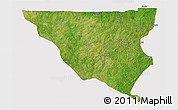 Satellite 3D Map of Tumu, cropped outside