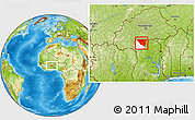 Physical Location Map of Tumu, highlighted parent region