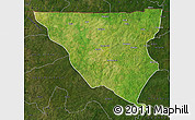 Satellite Map of Tumu, darken