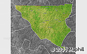 Satellite Map of Tumu, desaturated