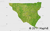 Satellite Map of Tumu, single color outside