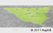 Physical Panoramic Map of Tumu, desaturated