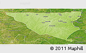 Physical Panoramic Map of Tumu, satellite outside