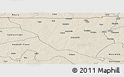 Shaded Relief Panoramic Map of Tumu