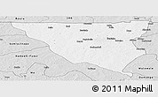 Silver Style Panoramic Map of Tumu