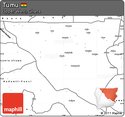 Blank Simple Map of Tumu