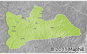 Physical 3D Map of Wa, desaturated
